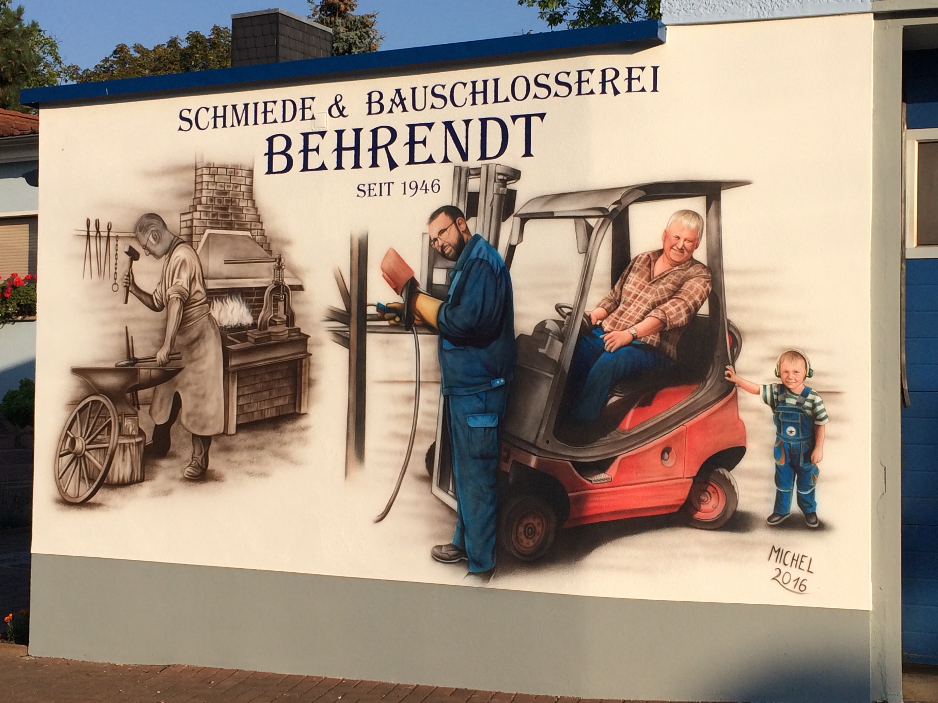 Firmenschild Schmiede Behrendt